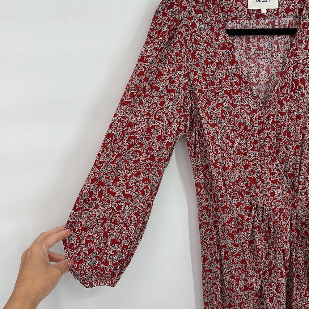 Ba&sh Floral Printed Camille Wrap Dress Size 2 - Picture 9 of 15
